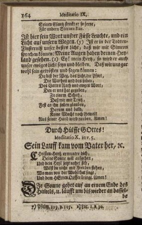 Durch Hülffe Gottes! Meditatio X.