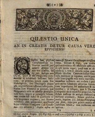 Causa creata physice ac peripatetice efficiens contra neotericos defensa : et una cum paragis ex universa philosophia peripatetico-thomistica