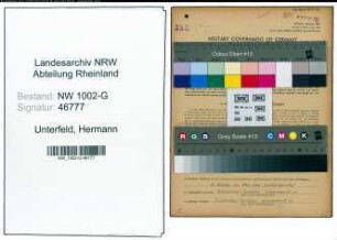 Entnazifizierung Hermann Unterfeld, geb. 17.07.1913 (Friseur)