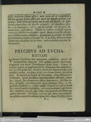 De Precibus Ad Eucharistiam