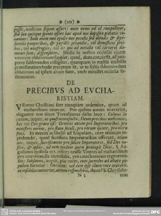 De Precibus Ad Eucharistiam