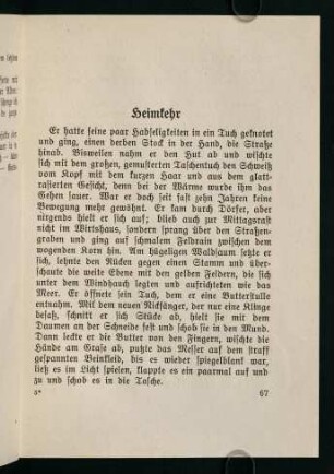 67-95, Heimkehr