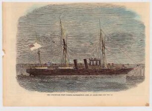 The confederate screw-steamer "Rappahannock" lying at Calais pier