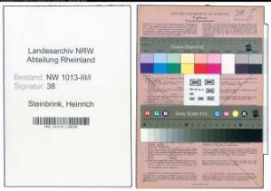 Entnazifizierung Heinrich Steinbrink , geb. 20.08.1906 (Ingenieur)