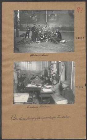 Kriegsgefangenenlager Landshut (Abkochen im Freien)