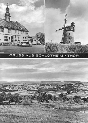 Schlotheim. Turmholländer, Baujahr 1861, Ansichtskarte