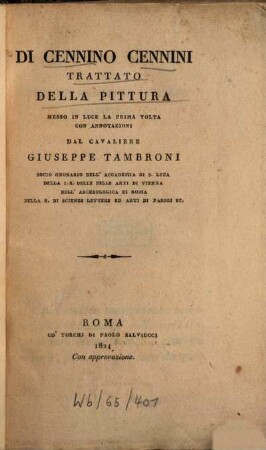 Trattato della pittura