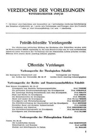 Politisch-historische Vorlesungsreihe