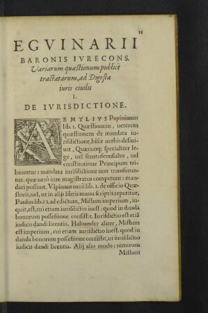 De Iurisdictione.