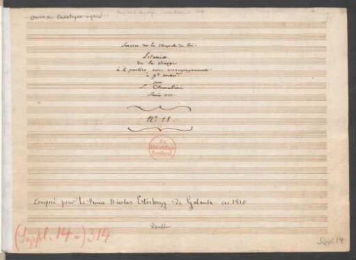 Litaneien; V (4), Coro, orch; Es-Dur