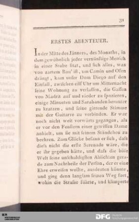 Erstes Abenteuer.