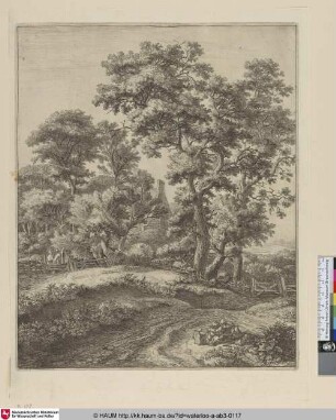 [Eine Mutter und Kinder machen Rast; A mother and children resting]