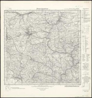 Meßtischblatt 2452 : Benneckenstein, 1934 : Benneckenstein. - Hrsg. 1909, einz. Nachtr. 1934. - 1:25000. - [Berlin]: Reichsamt für Landesaufnahme, 1934. - 1 Kt.