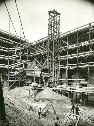 Bestelmeyer, German; München; Technische Hochschule (TH) - Baustellenfoto