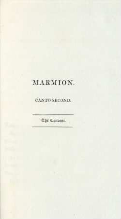 Marmion. Canto Second. The convent