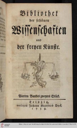 Vierten Bandes zweytes Stück