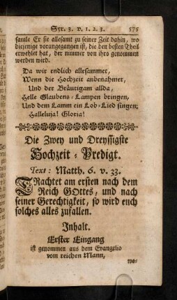 575-594, Die Zwey und Dreyssigste Hochzeit-Predigt