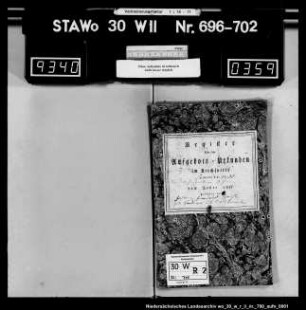 Zivilstandsregister Semmenstedt (Kanton Remlingen)