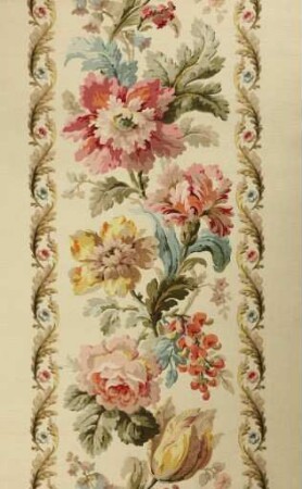 Borte mit Blumenranke