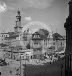 Alter Markt Posen mit Hauptwache und Rathaus