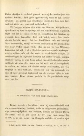 Zesde hoofdstuk. De stichting van het rijk Djanggala