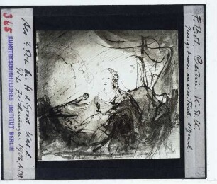 Bol, Minerva im Atelier (Zeichnung) (Berlin KK KdZ 1102)