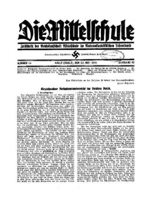 Erziehernder Religionsunterricht im Dritten Reich