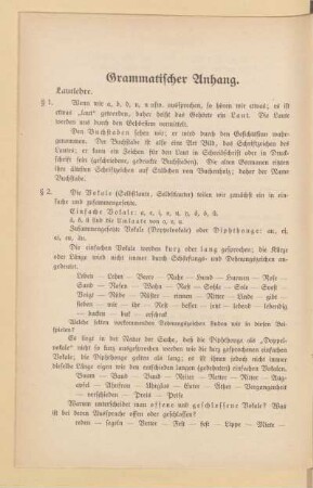 Grammatischer Anhang