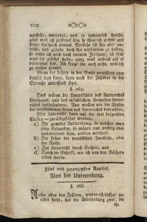 Fünf und zwanzigstes Kapitel. Von der Unterredung. - Sechs und zwanzigstes Kapitel. Vom Rathgeben.