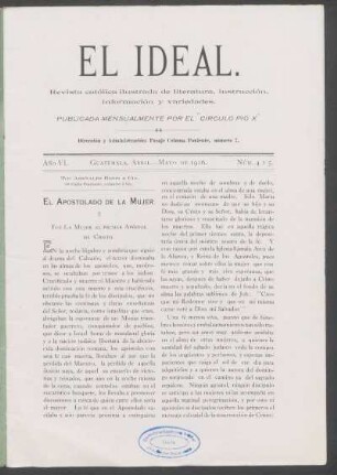 1916,6,4: año 6, núm. 4/5 (abril/mayo de 1916)