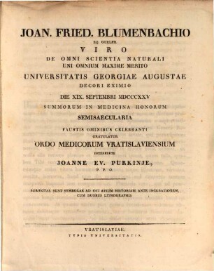 Symbolae ad ovi avium historiam ante incubationem : [Quibus J. Fr. Blumenbachio gratulatus Ordo Med. Vratisl.]