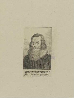 Bildnis des Christoph Althoferus