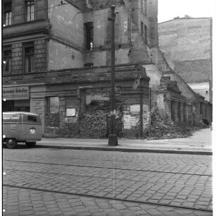 Negativ: Ruine, Koburger Straße 17, 1952