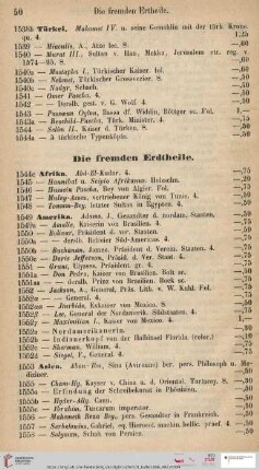 Die fremden Erdtheile (Nr. 1544 - 1558)