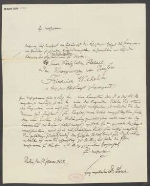 Brief an B. Schott's Söhne : 06.01.1835