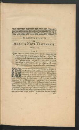 Cap. I. Quam varia ex sacris literis discere liceat.