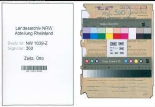 Entnazifizierung Otto Zeitz , geb. 20.11.1902 (Beamter)