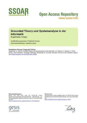 Grounded Theory und Systemanalyse in der Informatik