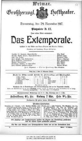 Das Extemporale
