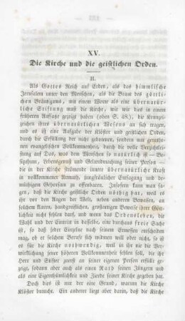 124-140 Die Kirche und die geistlichen Orden II.
