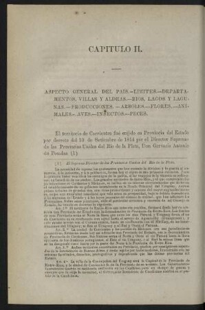 Capitulo II. - Aspecto general del pais
