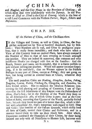 Chap. XIX. Of the inhabitants and christians of China