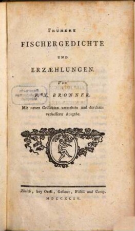 Frühere Fischergedichte und Erzählungen