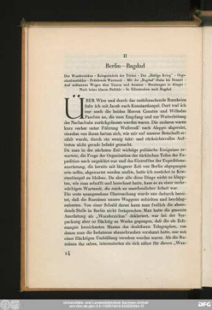 II Berlin—Bagdad