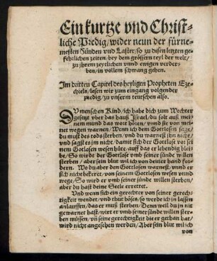 Im dritten Capitel des heyligen Propheten Ezechiels ...