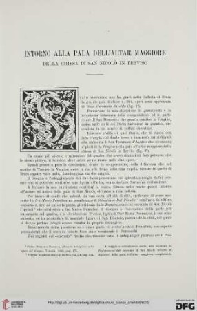 Ser.2: Intorno alla pala dell'altar maggiore della Chiesa di San Nicolò in Treviso