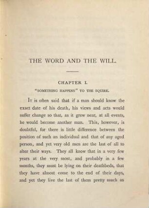 The word and the will : a novel, 2