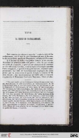 XXVII. Le chiese di Castellammare