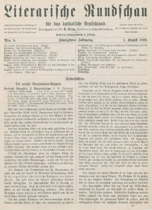 225-228 Die neueste Bonaventura-Ausgabe