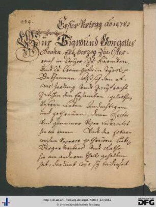 [S. 224] Concordata (1478)
